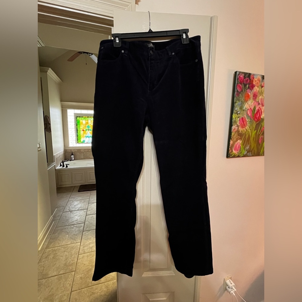 Ladies Talbots navy corduroy pants - size 12 straight